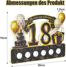 ROADPLUM 18 Geburtstag Geschenk Junge Mädchen Doppelseitig