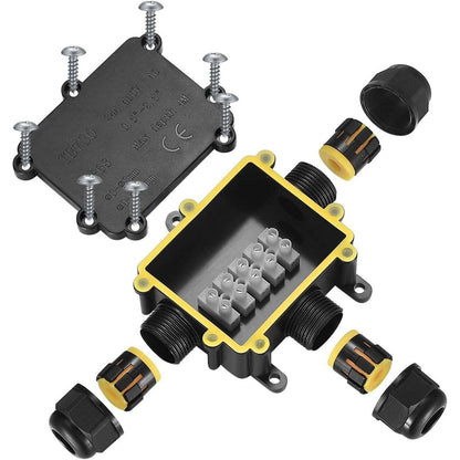 IP68 Wasserdichte Abzweigdose 3 Wege für Außenkabel 4-14mm