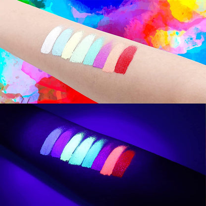 UV Bodypainting Farben 23 Stück Neon Schwarzlicht Farben