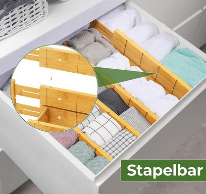 Schubladentrenner Verstellbar 6 Stück Organizer Antirutsch für Küche
