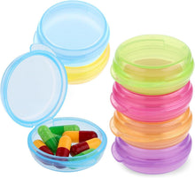 Kleine Pillendose Mini-Pillen-Organizer Aufbewahrungsbehälter 7 Stück