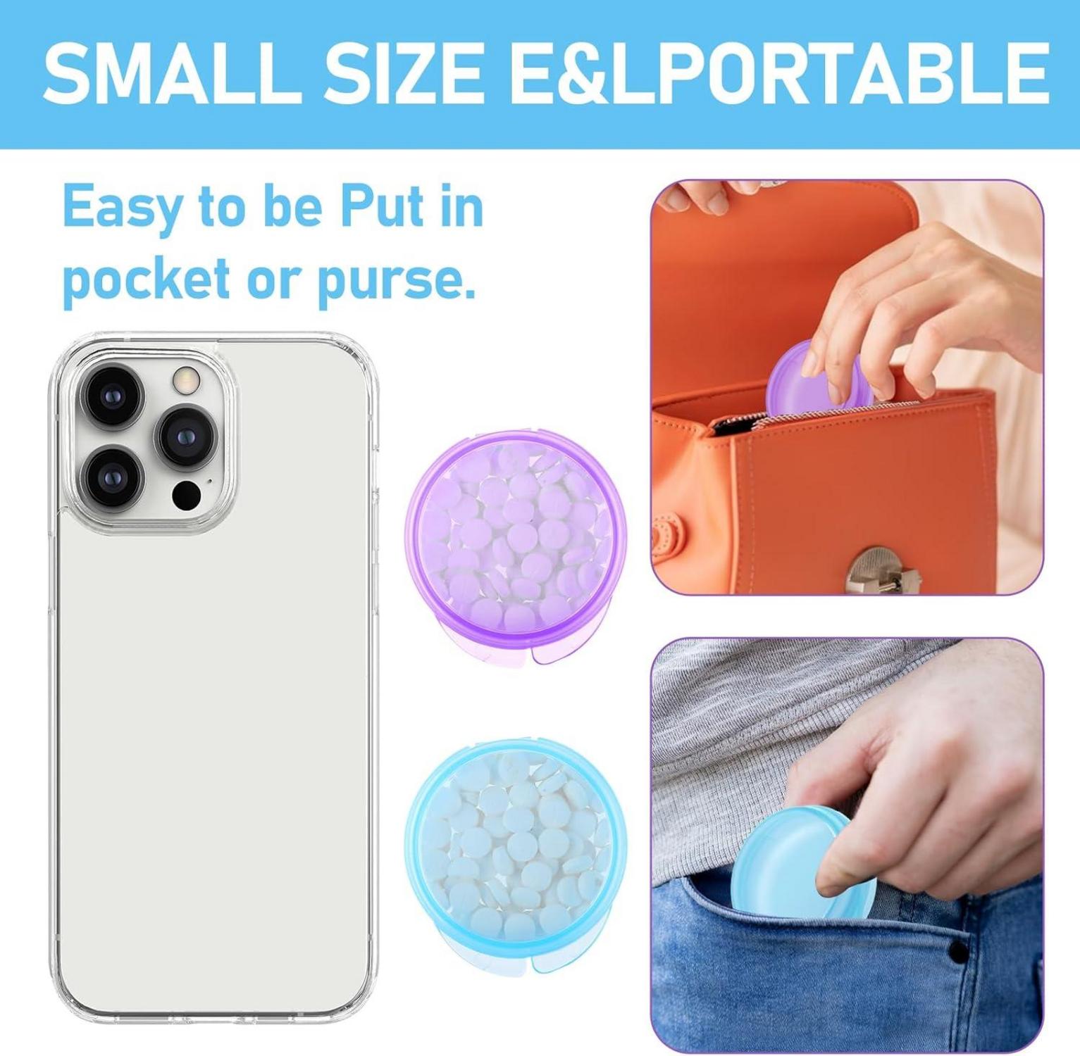 Kleine Pillendose 7er Set Mini Organizer Reise Aufbewahrung