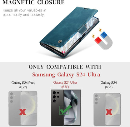 Samsung Galaxy S24 Ultra 5G Hülle Premium Leder Flip Case