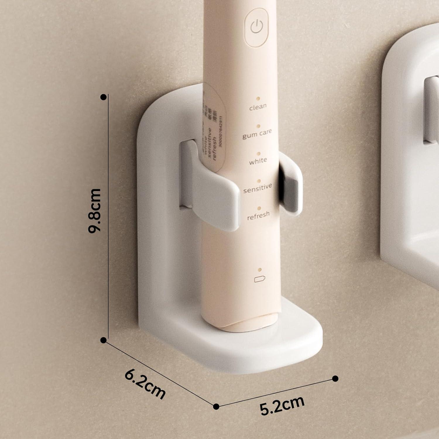 Toski Elektrischer Zahnbürstenhalter 2er Set Wandbefestigung inkl. Halterung