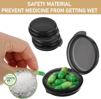 Mini Pillendose Etui 7 Stk. Reise Tragbar Kunststoff Organizer