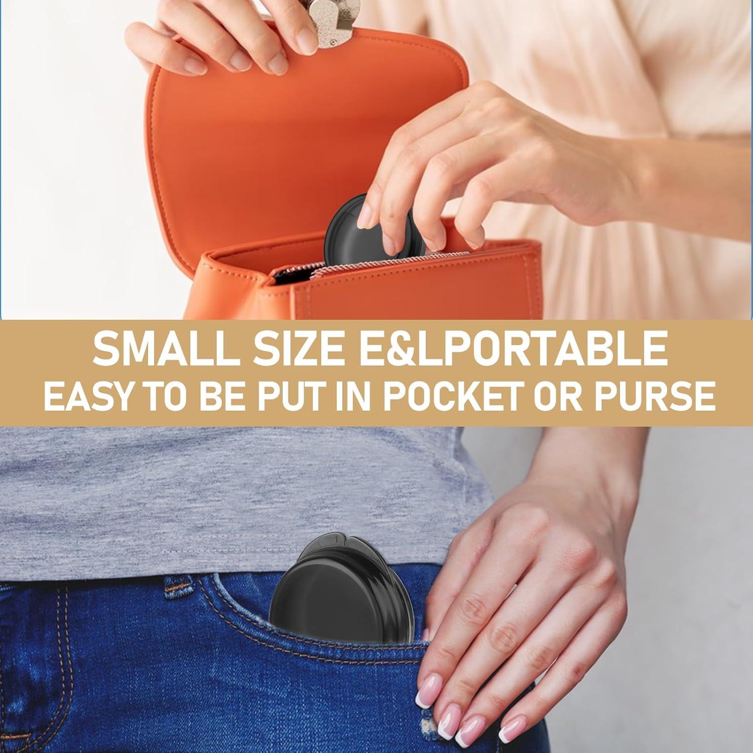 7er Set Mini Pillendose Organizer Reisebox Aufbewahrung Schwarz