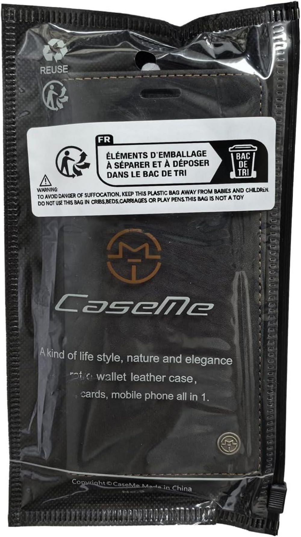 Samsung Galaxy S24 5G Handyhülle Premium Leder Flip Case Schwarz