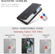Samsung Galaxy S24 Ultra 5G Hülle - Premium Leder Flip Case