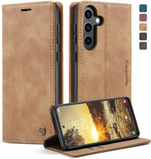 Samsung Galaxy S24 5G Handyhülle Leder Klapphülle Magnet Standfunktion