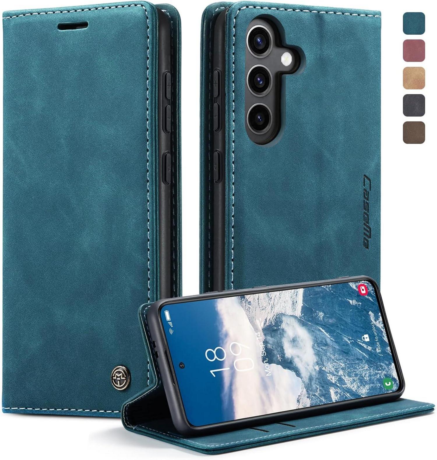 Samsung Galaxy S24 Plus 5G Handyhülle Leder Flip Tasche Magnet