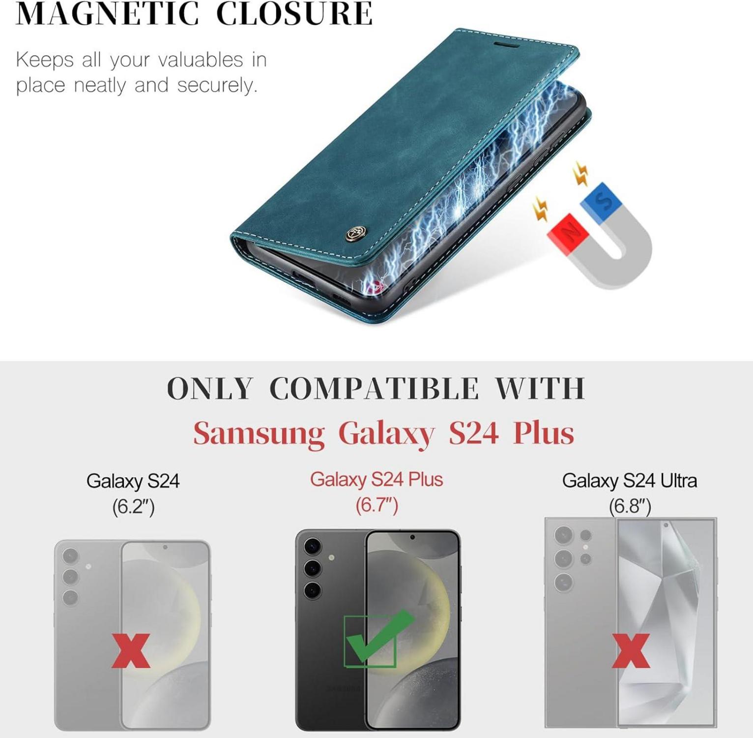 Samsung Galaxy S24+ / S24 Plus 5G Handyhülle Leder Flip
