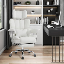 Ergonomischer Bürostuhl mit Fußstütze und Kopfstütze in