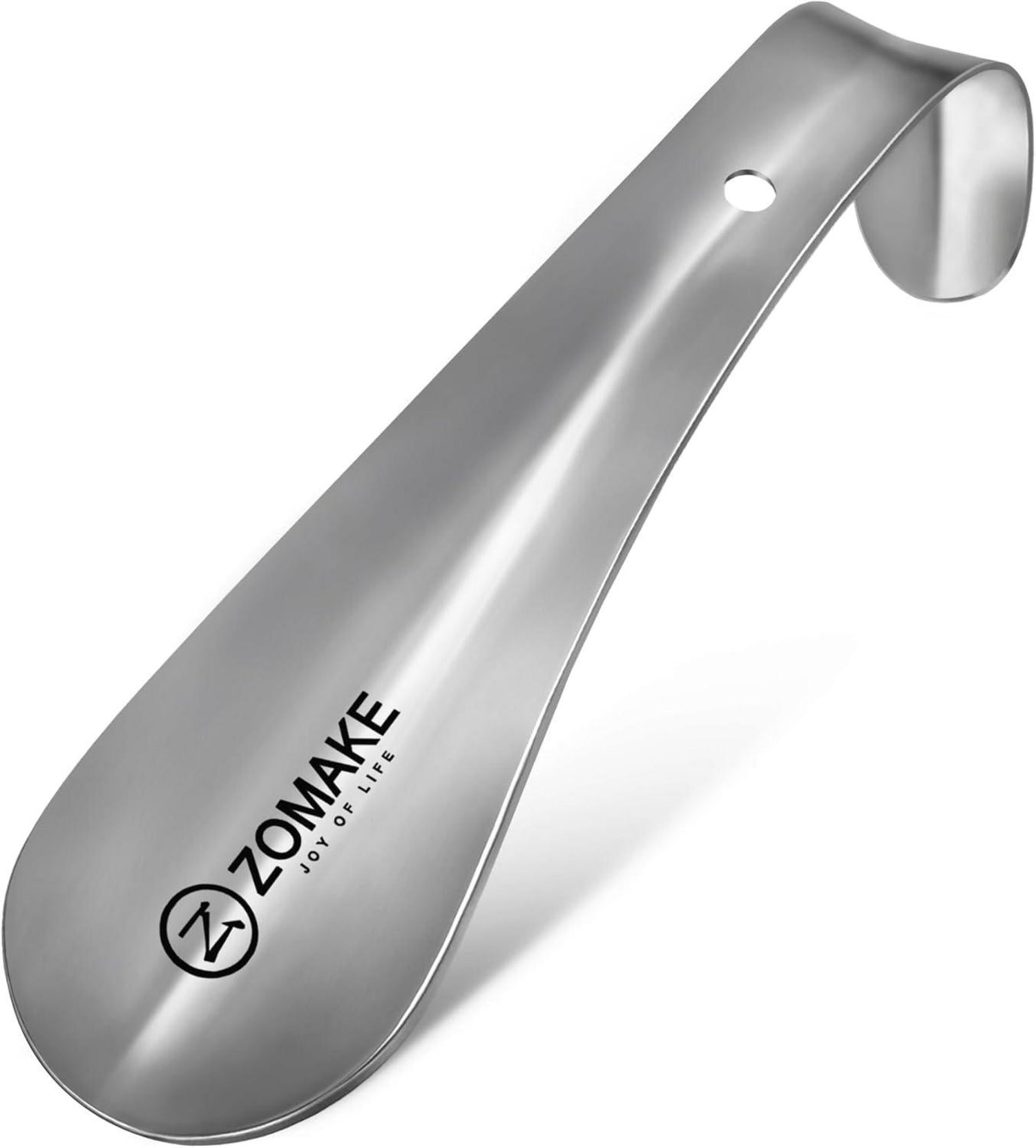 ZOMAKE Mini Metall Schuhlöffel Edelstahl 15cm inkl. Wandhalterung
