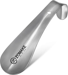 ZOMAKE Mini Metall Schuhlöffel Edelstahl 15cm inkl. Wandhalterung