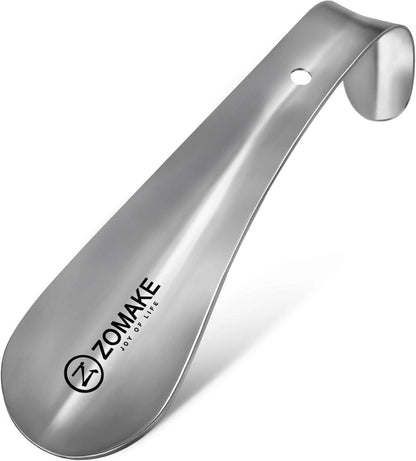ZOMAKE Mini Metall Schuhlöffel Edelstahl 15cm inkl. Wandhalterung