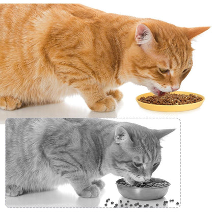 10er Set Katzenfutternäpfe 5,9 Zoll Rund Bunt für