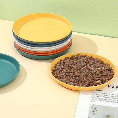 10er Set Katzenfutternäpfe 5,9 Zoll Rund Bunt für