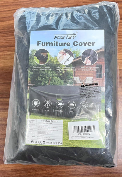 FORTRY Gartenmöbel Abdeckung 242x162x100cm 420D Oxford Wasserdicht