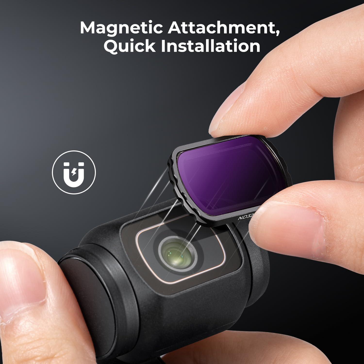K&F Concept OSMO Pocket 3 ND Filterset 4er Pack Magnetisch ND4-ND32
