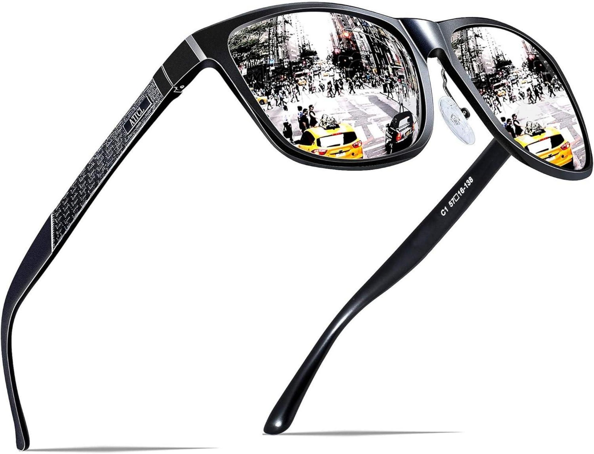 ATTCL Polarisierte Fahren Sonnenbrille Al-Mg Metall Rahme Ultra Leicht