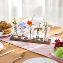 Glasseam Pilz Glas Vasen Set 5er - Deko Blumenvasen für