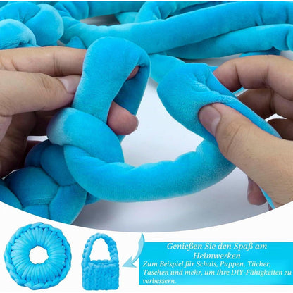 Armstricken Wolle Dunkelgrau 500g - Chunky Garn zum Häkeln & Stricken
