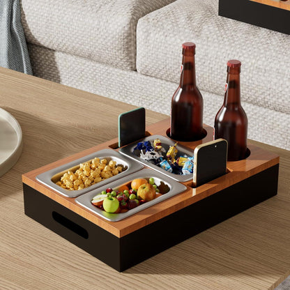 Couchbar Sofa Organizer Beistelltisch Bier Geschenke Männer Snackschalen Lagerplätze