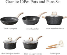 CAROTE Granit Antihaft-Töpfe und Pfannen-Set - Hohe