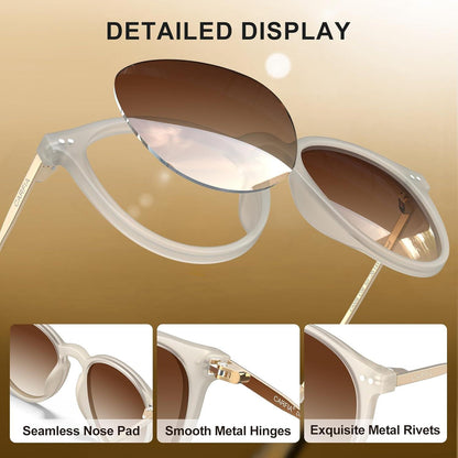 CARFIA Retro Vintage Polarisierte Sonnenbrille uv400 Schutz