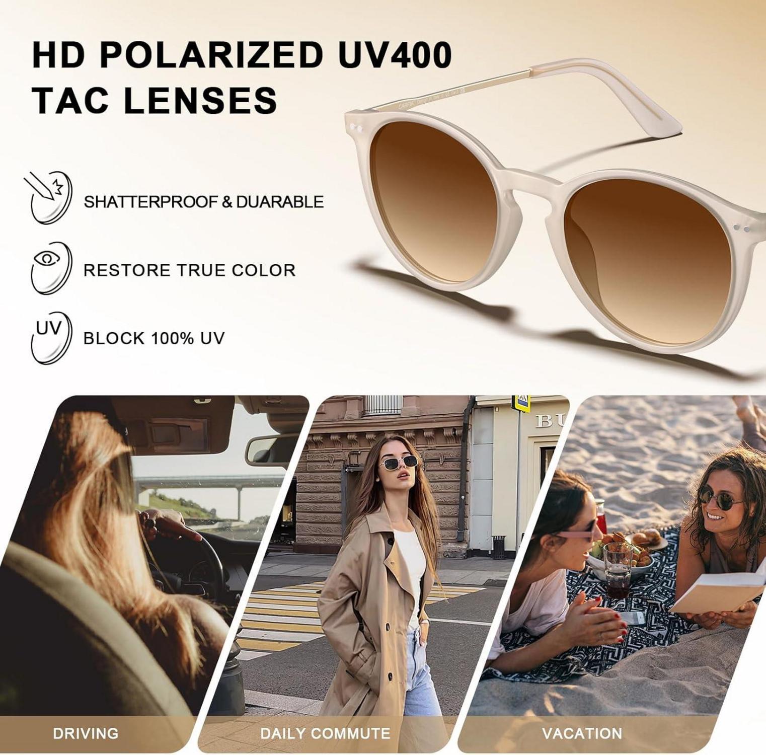 Polarisierte Sonnenbrille Damen Herren inkl. Etui und Reinigungstuch