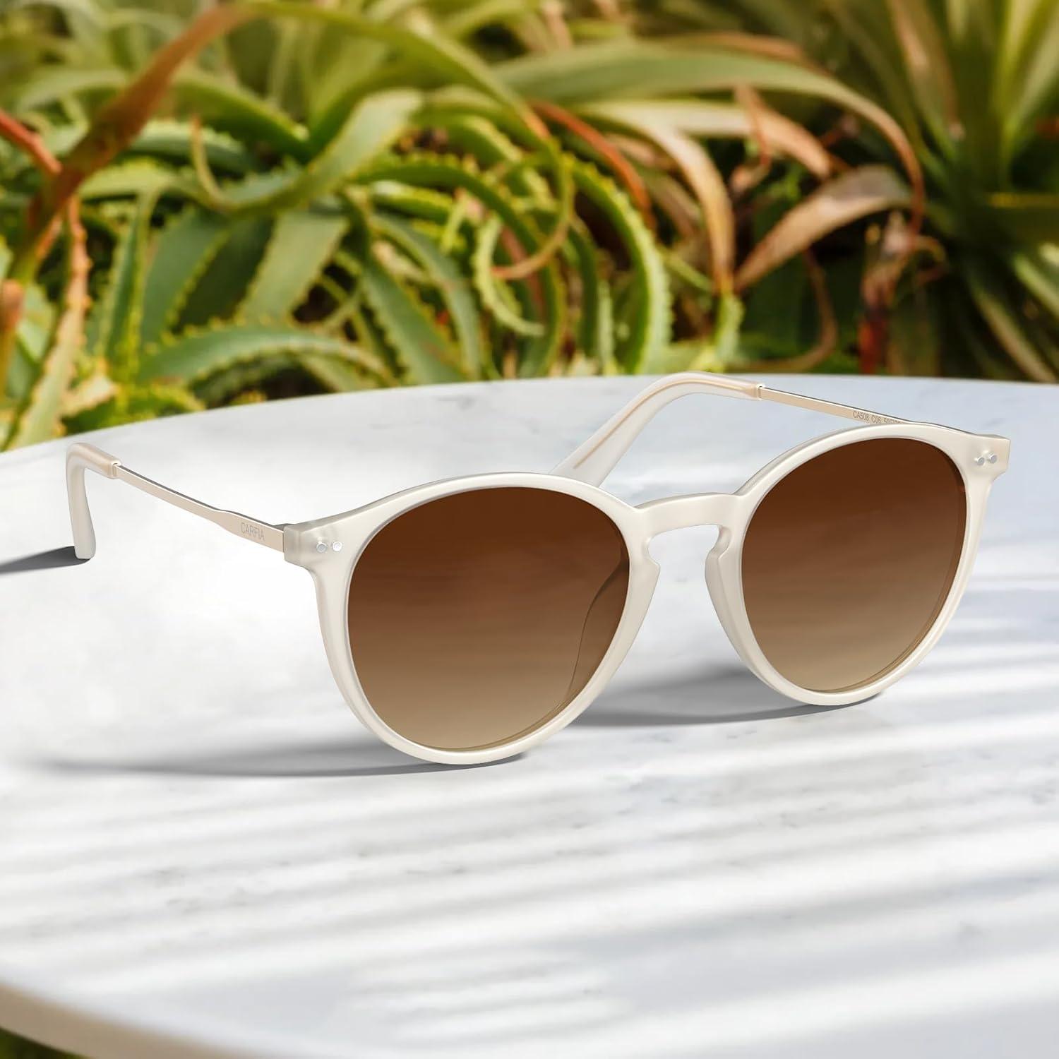 CARFIA Retro Vintage Polarisierte Sonnenbrille uv400 Schutz