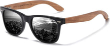 Polarisierte UV-Schutz Sonnenbrille Walnuss Holzrahmen Designerbrille