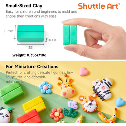 Polymer Clay Set 112 Farben mit Zubehör, ofenhärtend