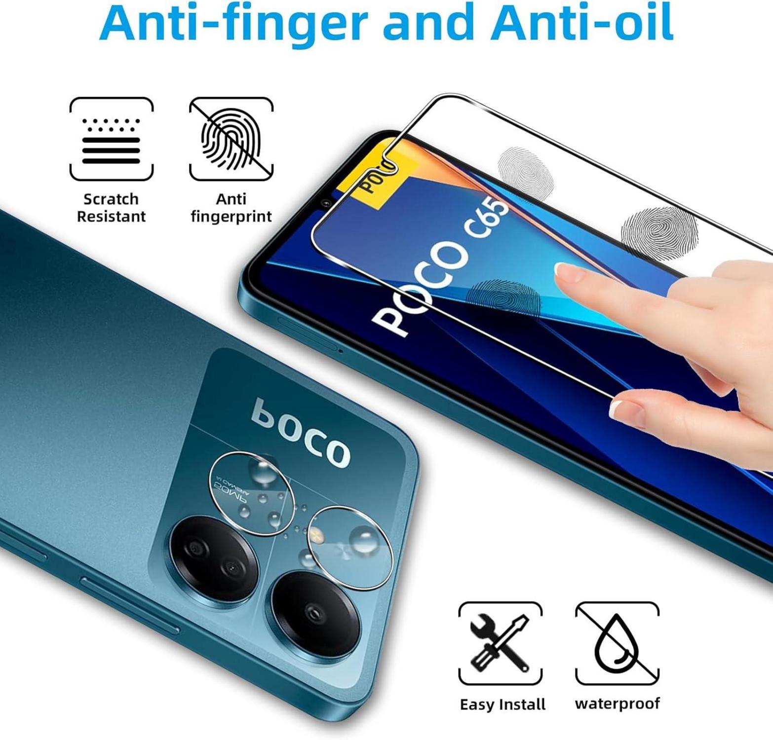 Panzerglas für Xiaomi Poco C65/Redmi 13C Schutzfolie