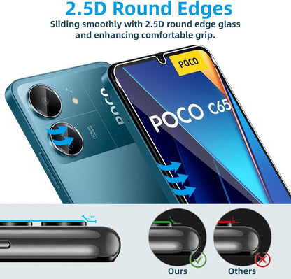 Panzerfolie und Kameraschutz für Xiaomi Poco C65 Redmi 13C 4G