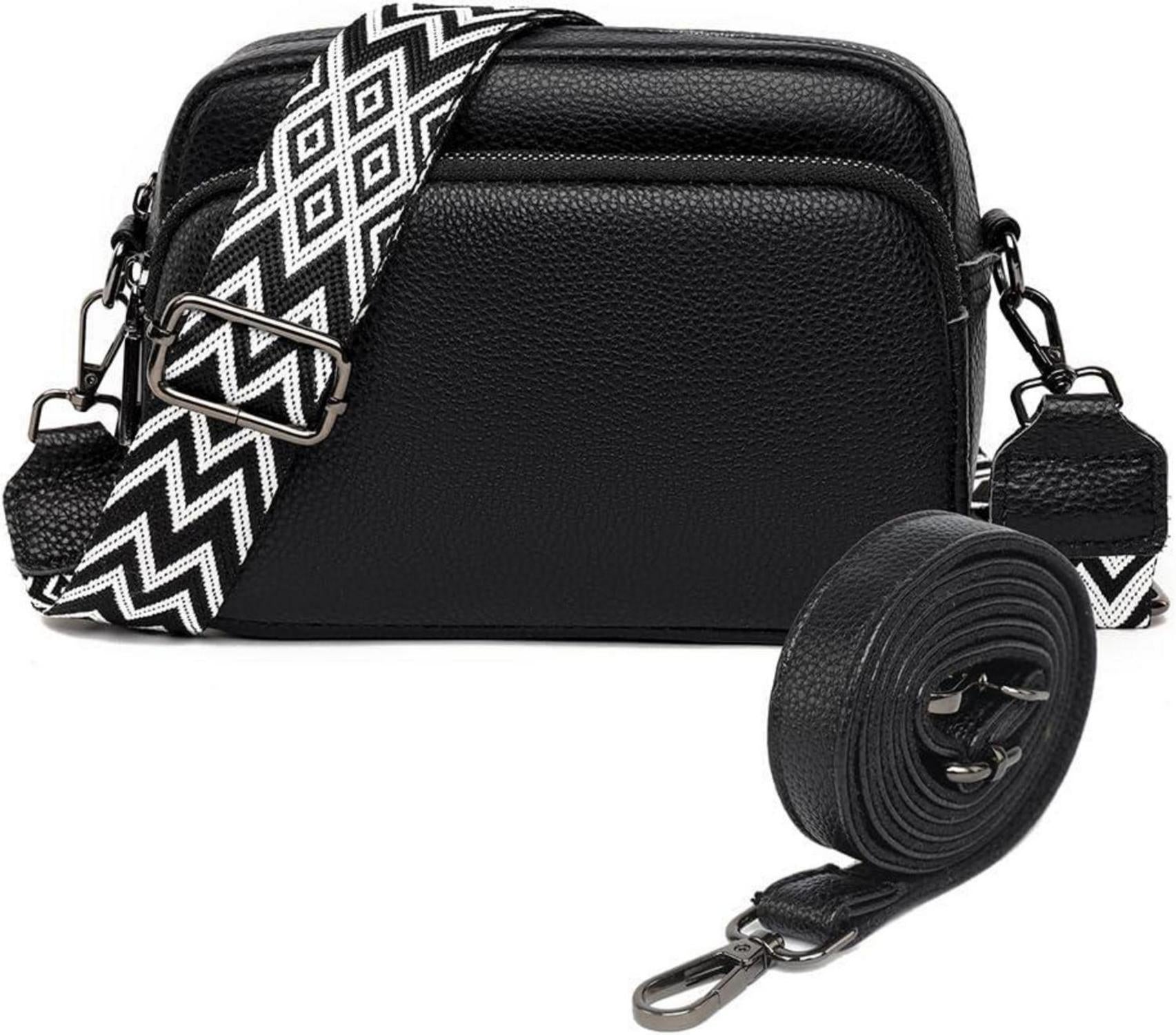 Damen Handy Umhängetasche Echtes Leder Crossbody Bag Schultergurt 3