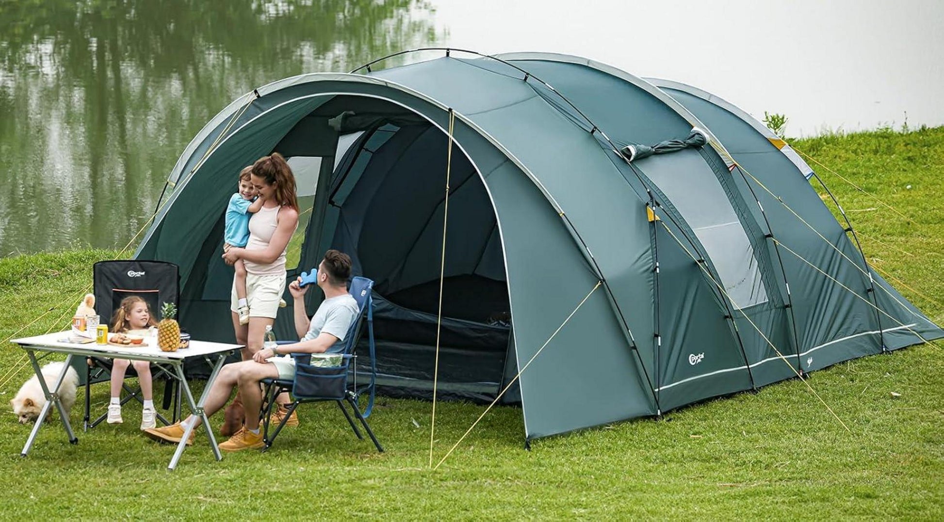 Portal Zelt 5-6 Personen Tunnelzelt Wasserdicht 3000mm mit