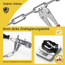 MUPAS 5-stelliges Fahrrad Zahlenschloss aus Gehärtetem Stahl