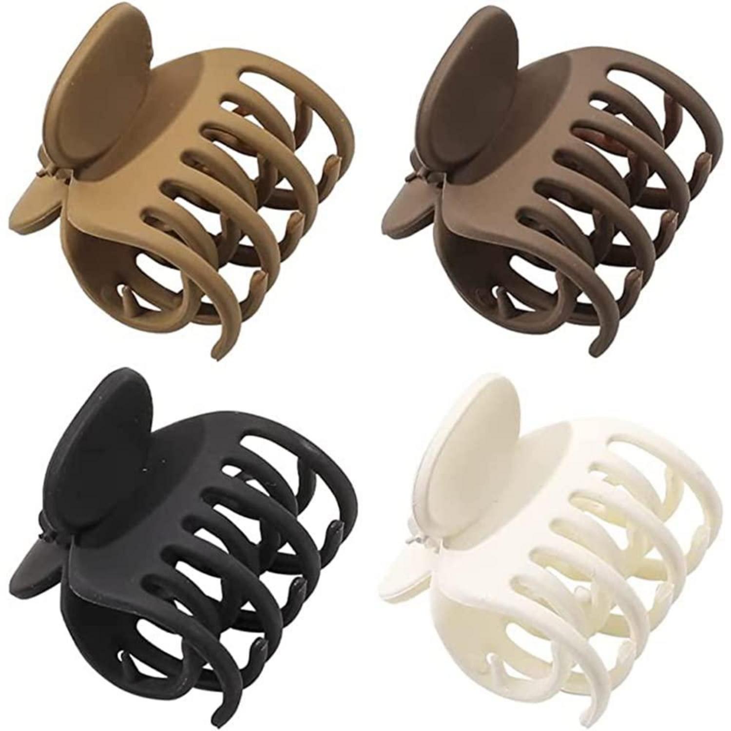 4 Stück Klauen-Haarspangen für Frauen und Mädchen - matte Haarklammern