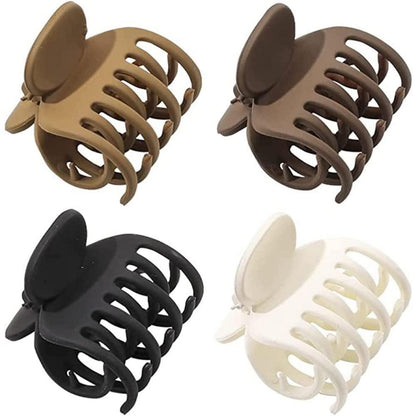 4 Stück Klauen-Haarspangen für Frauen und Mädchen - matte Haarklammern