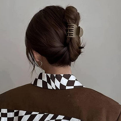 4 Stück mittelgroße matte Haarklammern für Frauen und Mädchen, rutschfeste Kieferspangen