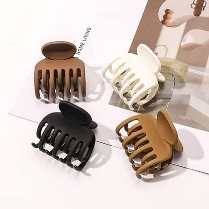 4 Stück mittelgroße matte Haarklammern für Frauen und Mädchen