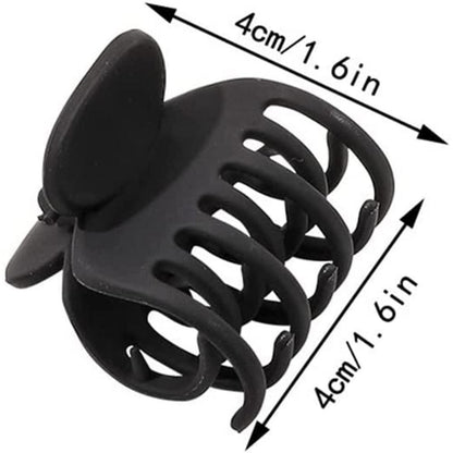 4 Stück matte mittelgroße Haarklammern Klauen Clip Haarspangen