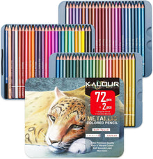 Metallic-Buntstifte weicher Kern lebendige Farben 72 Stück