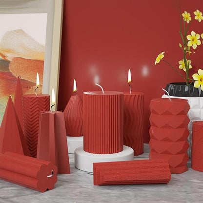 Silikon Kerzenform Set 5-teilig Heimdekoration DIY Duftkerze Kit