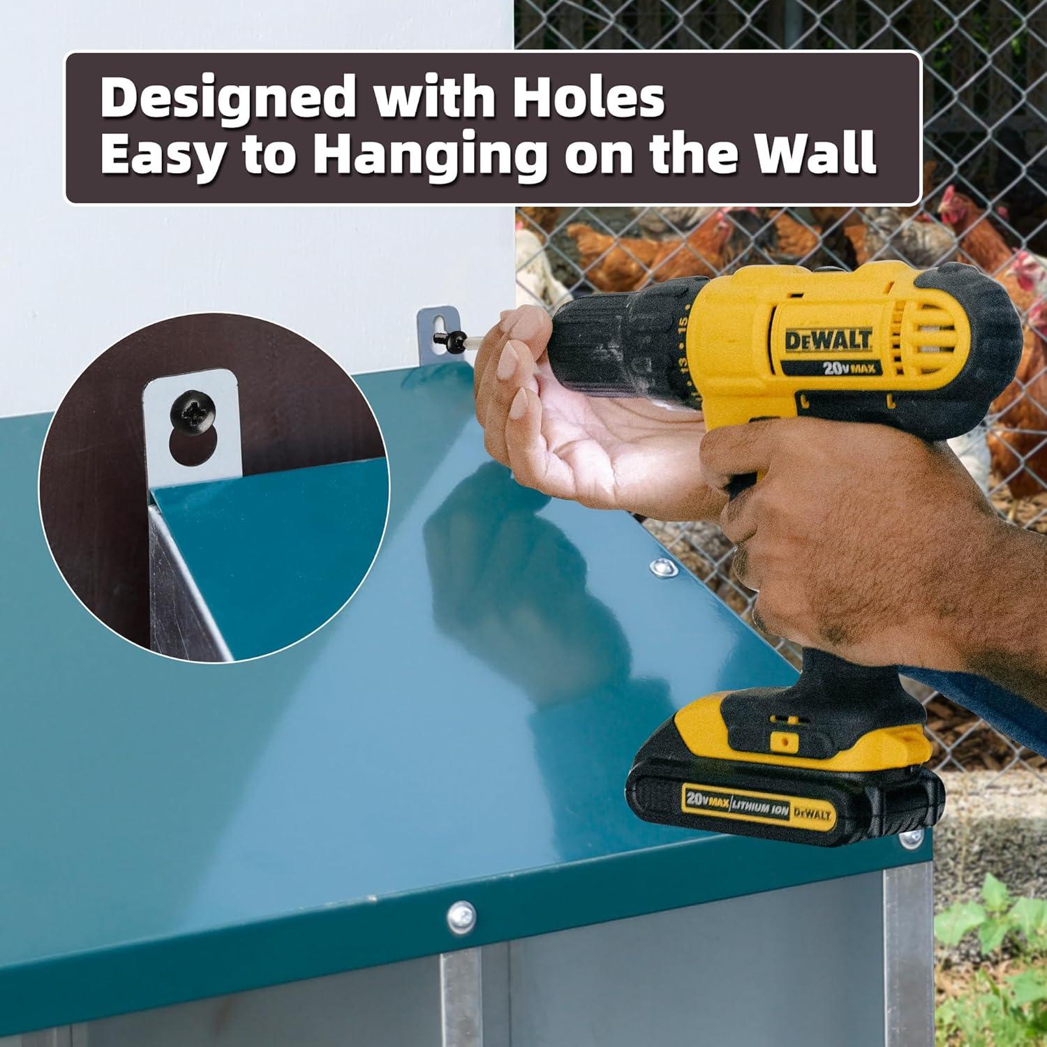 Hühner Legebox Metall 4 Löcher Hühnerei Legebox Hühnerstall