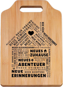 Bambus Schneidebrett Einzugsgeschenke Haus Wohnung inkl. Ideen