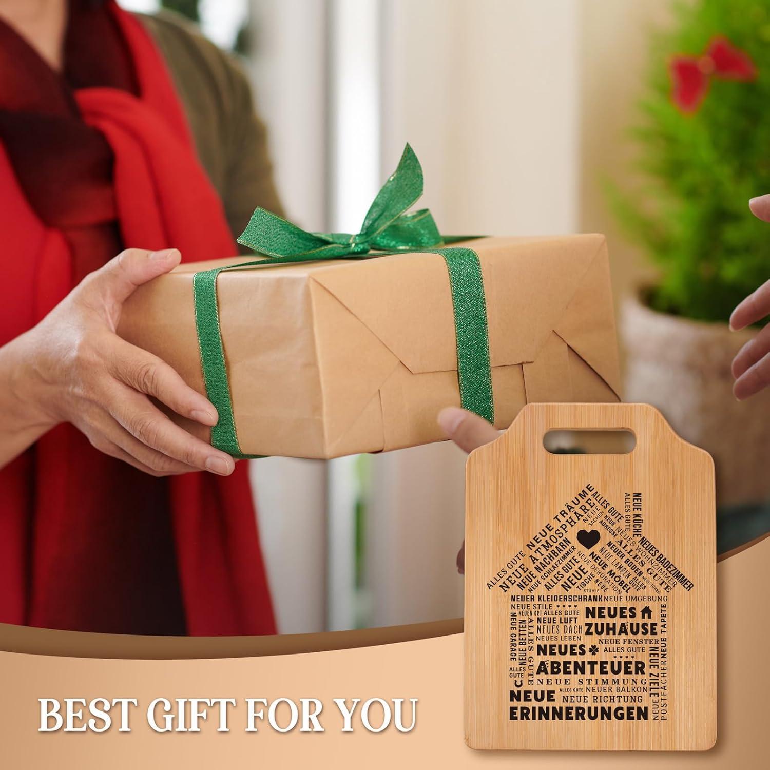 Bambus Schneidebrett Einzugsgeschenk Haus Wohnung Geschenkidee Einzug