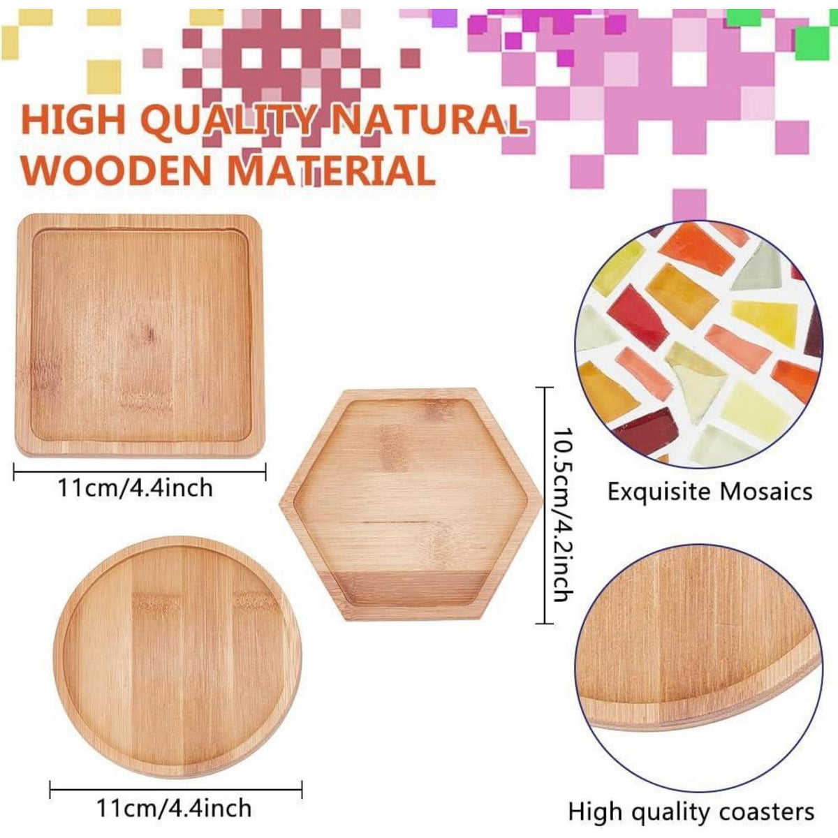 DIY Mosaik-Untersetzer Set – Glasfliesen zum Basteln & Verschenken