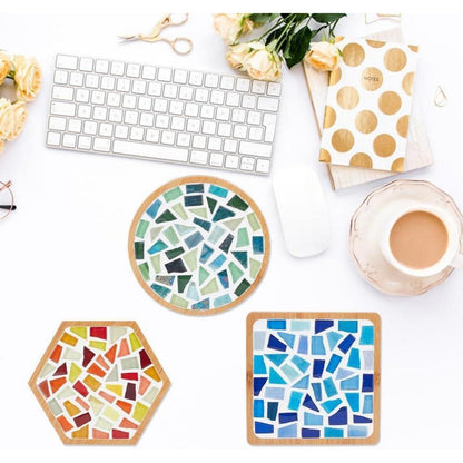 DIY Mosaik-Untersetzer Set – Glasfliesen zum Basteln & Verschenken